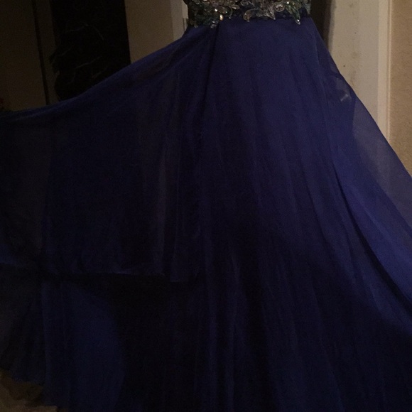 Night Moves royal blue prom dress - Picture 8 of 11